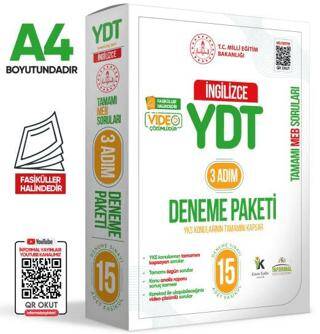 2025 3 Adım YKS-YDT İngilizce MEBİ Özgün Sorular 15li Deneme Kitapçık Fasikül Paketi Video Çözümlü - 1