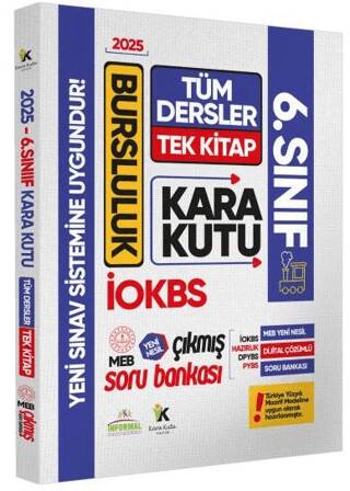 2025 6.sınıf İOKBS BURSLULUK Tüm Dersler Çıkmış Soru Bankası Tek Kitap Yeni Sistem Tamamı Çözümlü - 1