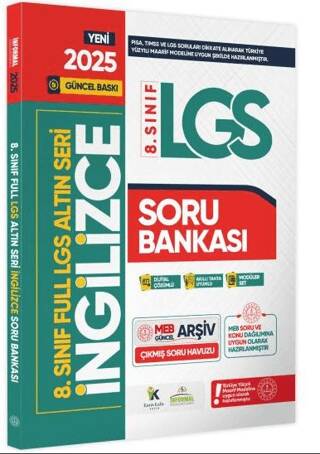 2025 8. Sınıf Full LGS Altın Seri İngilizce MEB Çıkmış Soru Bankası Modüler Seti PDF-Video Çözümlü - 1