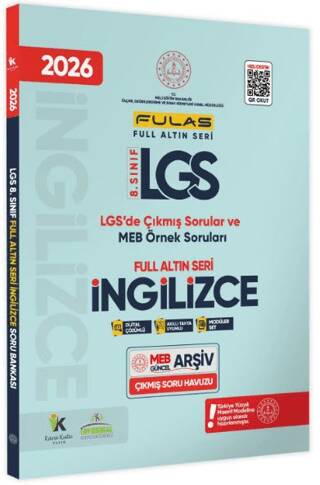 2026 8.Sınıf Full LGS Altın Seri İNGİLİZCE MEB Çıkmış Soru Bankası Modüler Seti PDF-Video Çözümlü - 1