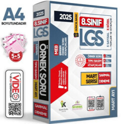 2025 8. Sınıf LGS Mart Ayı MEB Örnek Soru Tıpkı Basım 5li Sarmal Deneme Paketi Video-PDF Çözümlü - 1