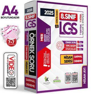 2025 8. Sınıf LGS Nisan Ayı MEB Örnek Soru Tıpkı Basım 7li Sarmal Deneme Paketi Video-PDF Çözümlü - 1