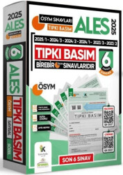 2025 ALES ÖSYM Tıpkı Basım Çıkmış Soru Kitapçıkları Türkiye Geneli Dijital Çözümlü 6lı Deneme Paketi - 1
