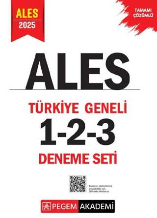 2025 ALES Tamamı Çözümlü Türkiye Geneli 1-2-3 3`lü Deneme Seti - 1
