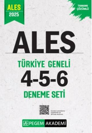 2025 ALES Tamamı Çözümlü Türkiye Geneli 4-5-6 3`lü Deneme Seti - 1