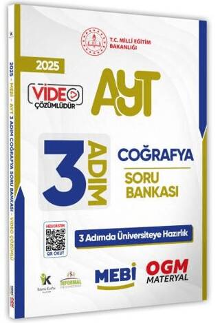 2025 AYT MEBİ-OGM 3 ADIM Coğrafya Soru Bankası Video Çözümlü - 1