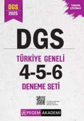 2025 DGS Tamamı Çözümlü Türkiye Geneli 4-5-6 3`lü Deneme Seti - Pegem Akademi Yayıncılık