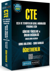 2025 GYS CTE Adalet Bakanlığı Ceza ve Tevkifevleri Genel Müdürlüğü Personeli İçin Görevde Yükselme ve Ünvan Değişikliği Sınavlarına Hazırlık Konu Anlatımlı Soru Bankası Öğretmenlik - 1