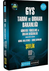2025 GYS Tarım ve Orman Bakanlığı Görevde Yükselme Sınavlarına Hazırlık Konu Anlatımlı Soru Bankası - ŞEFLİK - 1