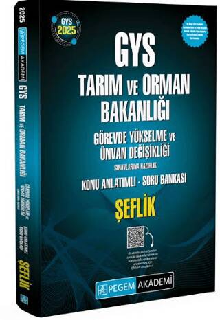 2025 GYS Tarım ve Orman Bakanlığı Görevde Yükselme Sınavlarına Hazırlık Konu Anlatımlı Soru Bankası - ŞEFLİK - 1