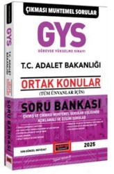 2025 GYS T.C Adalet Bakanlığı Tüm Ünvanlar İçin Ortak Konular Soru Bankası - 1