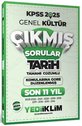 2025 KPSS Genel Kültür Lisans Tarih Konularına Göre Tamamı Çözümlü Son 11 Yıl Çıkmış Sorular - 1