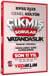 2025 KPSS Genel Kültür Lisans Vatandaşlık Konularına Göre Tamamı Çözümlü Son 11 Yıl Çıkmış Sorular - 1