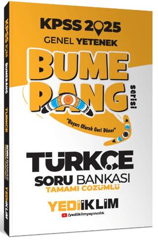 2025 KPSS Genel Yetenek Bumerang Türkçe Tamamı Çözümlü Soru Bankası - 1