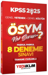 2025 KPSS Genel Yetenek Genel Kültür ÖSYM Ne Sorar Tamamı Çözümlü 8 Fasikül Deneme Sınavı - 1