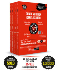2025 KPSS Genel Yetenek Genel Kültür Tamamı Çözümlü Soru Bankası Seti - 5 Kitap - 1