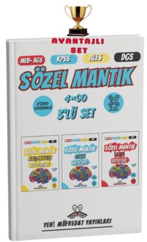 2025 MEB-AGS KPSS ALES DGS Sözel Mantık Başlangıç- Orta – İleri Seviye 4x90 Tamamı Video Çözümlü Deneme Sınavı - 1