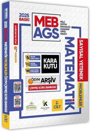 2025 MEB-AGS Matematik Kara Kutu 2. Cilt Problemler ÖSYM Çıkmış Soru Bankası Video-PDF Çözümlü - 1