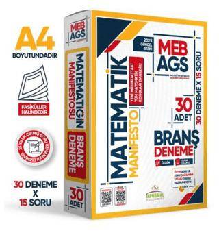 2025 MEB AGS Matematik Manifesto Branş Denemesi 30lu Fasikül Seti Özgün Dijital Çözümlü - 1