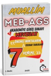 2025 MEB-AGS Mevzuat MUALLİM 7 Deneme - 1