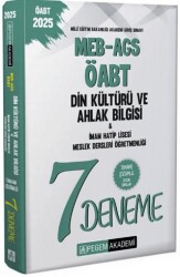 2025 MEB-AGS-ÖABT Din Kültürü Ve Ahlak Bilgisi İmam Hatip Lisesi Meslek Dersleri Öğretmenliği Tamamı Çözümlü 7 Deneme - 1