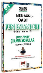 2025 MEB-AGS ÖABT Fen Bilimleri Öğretmenliği Son 5 Sınav Çıkmış Sorular - 1