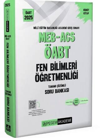 2025 MEB-AGS-ÖABT Fen ve Teknolojii Öğretmenliği Tamamı Çözümlü Soru Bankası - 1