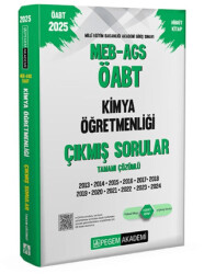 2025 MEB-AGS-ÖABT Kimya Öğretmenliği Tamamı Çözümlü Çıkmış Sorular - 1