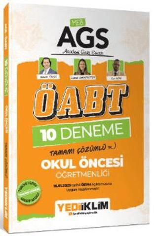 2025 MEB AGS ÖABT Okul Öncesi Öğretmenliği Tamamı Çözümlü 10 Deneme - 1