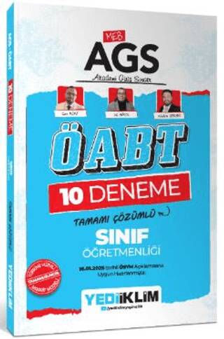 2025 MEB AGS ÖABT Sınıf Öğretmenliği Tamamı Çözümlü 10 Deneme Sınavı - 1