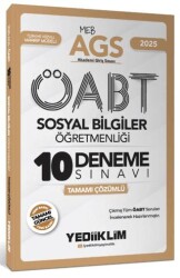 2025 MEB AGS ÖABT Sosyal Bilgiler Öğretmenliği Tamamı Çözümlü 10 Deneme Sınavı - 1