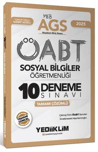 2025 MEB AGS ÖABT Sosyal Bilgiler Öğretmenliği Tamamı Çözümlü 10 Deneme Sınavı - 1