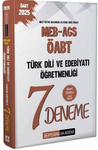 2025 MEB-AGS-ÖABT Türk Dili Ve Edebiyatı Öğretmenliği Tamamı Çözümlü 7 Deneme - 1