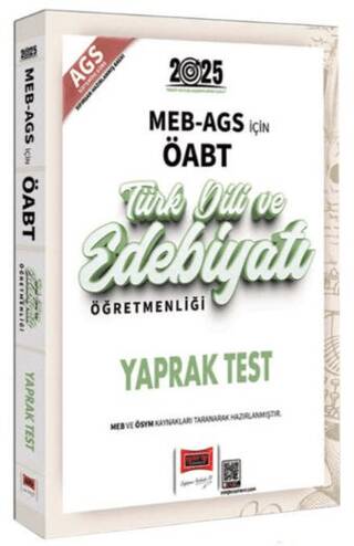 2025 MEB-AGS ÖABT Türk Dili ve Edebiyatı Öğretmenliği Yaprak Test - 1