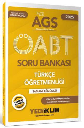 2025 MEB-AGS ÖABT Türkçe Öğretmenliği Tamamı Çözümlü Soru Bankası - 1