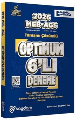 2025 MEB AGS Optimum 6`lı Deneme - 1