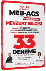2025 MEB-AGS Simülasyonu Mevzuat Bilgisi 33 Deneme Çözümlü - 1