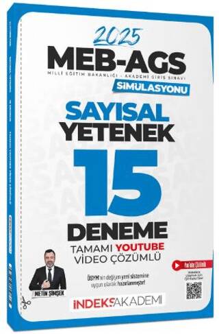 2025 MEB-AGS Simülasyonu Sayısal Yetenek 15 Deneme Çözümlü - 1