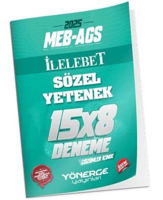 2025 MEB-AGS Sözel Yetenek İLELEBET 15x8 Deneme Çözümlü - 1