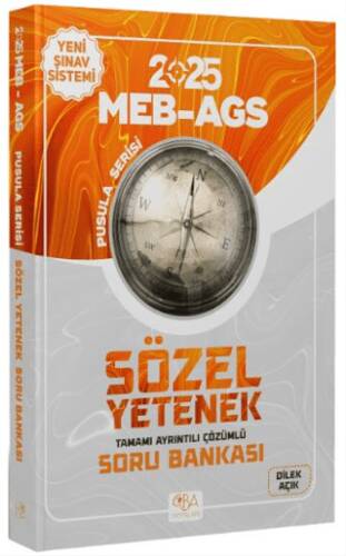 2025 MEB-AGS Sözel Yetenek Soru Bankası Çözümlü Pusula Serisi - 1