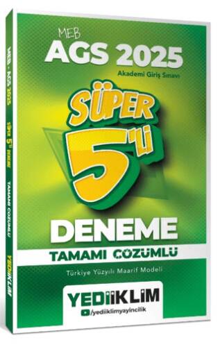 2025 MEB AGS Tamamı Çözümlü Süper 5`li Deneme - 1