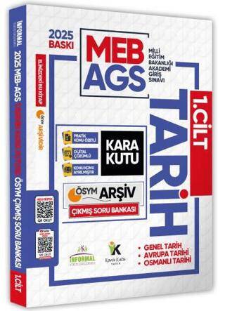 2025 MEB-AGS Tarih Kara Kutusu 1. Cilt ÖSYM Çıkmış Soru Havuzu Bankası Konu Özetli Video-PDF Çözümlü - 1