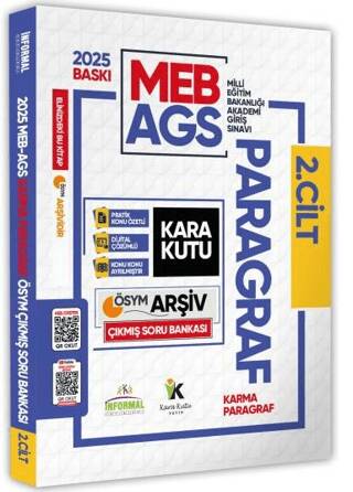 2025 MEB-AGS Türkçenin Kara Kutusu Paragraf 2 Karma ÖSYM Çıkmış Soru Bankası Video-PDF Çözümlü - 1