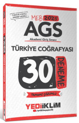 2025 MEB AGS Türkiye Coğrafyası Tamamı Çözümlü 30 Deneme - 1