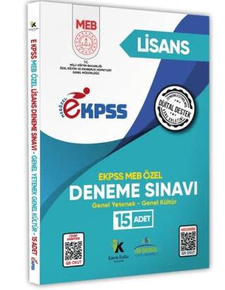 2025 MEB ÖZEL EKPSS Lisans 15li Deneme Fasikül Paketi - 1