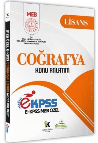 2025 MEB Özel EKPSS Lisans Coğrafya Konu Anlatımı Kitabı - 1