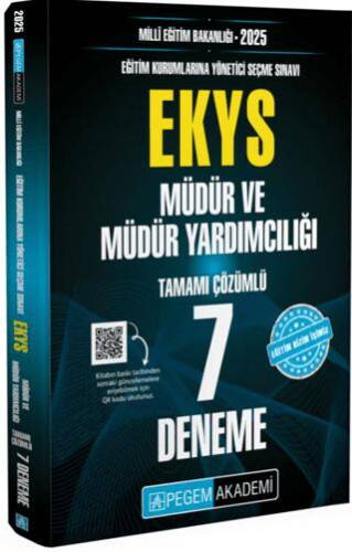 2025 Milli Eğitim Bakanlığı EKYS Müdür ve Müdür Yardımcılığı Tamamı Çözümlü 7 Deneme - 1