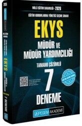 2025 Milli Eğitim Bakanlığı EKYS Müdür ve Müdür Yardımcılığı Tamamı Çözümlü 7 Deneme - Pegem Akademi Yayıncılık