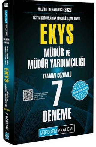 2025 Milli Eğitim Bakanlığı EKYS Müdür ve Müdür Yardımcılığı Tamamı Çözümlü 7 Deneme - 1