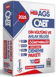 2025 ÖABT Din Kültürü ve Ahlak Bilgisi Anamorfik DKAB Öğretmenliği 10lu Çözümlü Paket Deneme TG - 1
